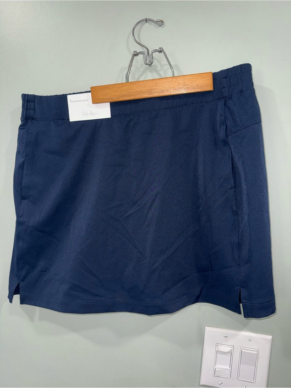 Lady Hagen Navy Perforated Athletic Skort